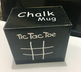 Chalk mug tic tac toe